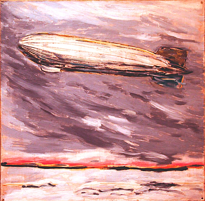 LED ZEPPELIN / oil on canvas / 100x100 cm / 1995 / in private collection