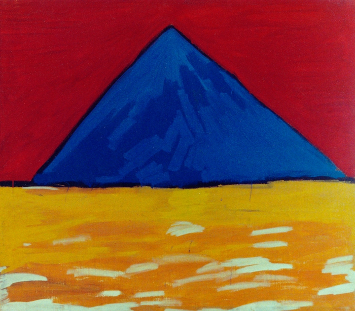EGYPTIAN NIGHT / tempera on canvas / 1994 / destroyed by the author