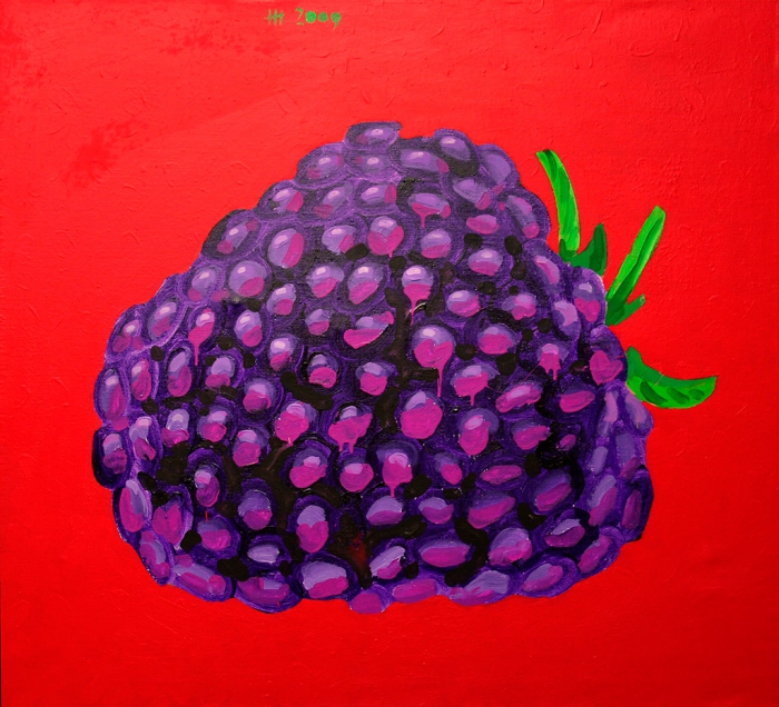 BLACKBERRY / acrylic, tempera on canvas / 100x110 cm / 2009 / in private collection