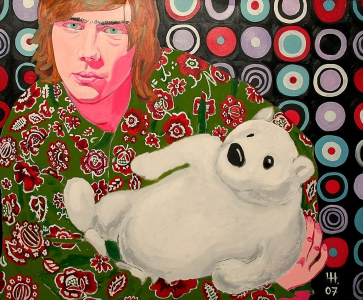 A BOY AND A WHITE / oil on canvas / 100х120 cm / 2007