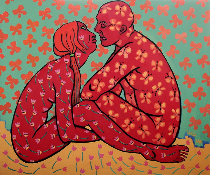 A LOVELY COUPLE / oil on canvas / 100 x120 cm / 2007 / in private collection