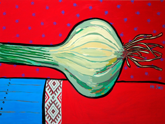 An Onion / tempera on canvas / 100х120 cm / 2011